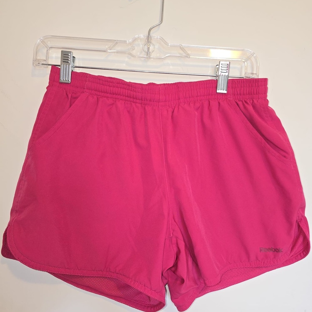 Reebok Pink Athletic Shorts Lightweight Moisture-Wicking